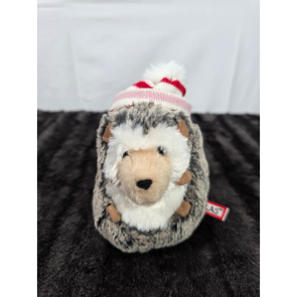 Douglas Cuddle Toys Hedgehog Plush Stuffed Animal with Striped Knit Beanie Hat